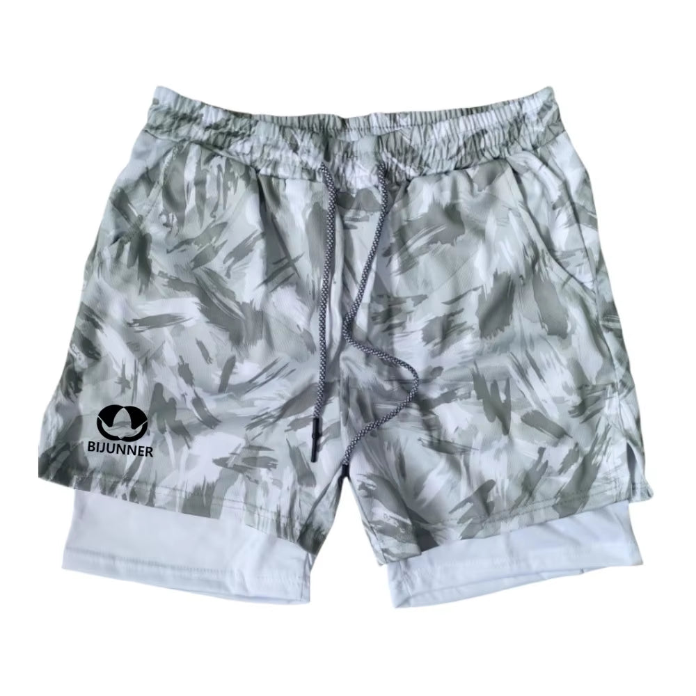 Pantaloncini Running Doppia Struttura – Asciugatura Rapida