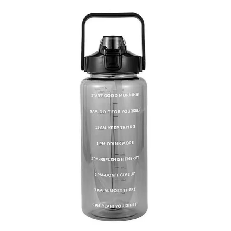 Borraccia Smart 2 Litri con Cannuccia e Marker Temporali