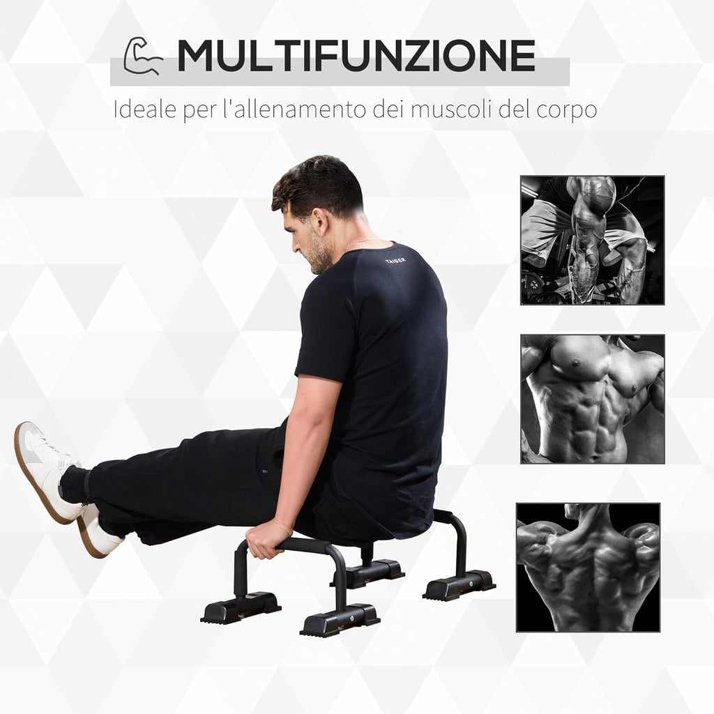 Power Bars – Parallele Professionali in Acciaio (Set da 2)