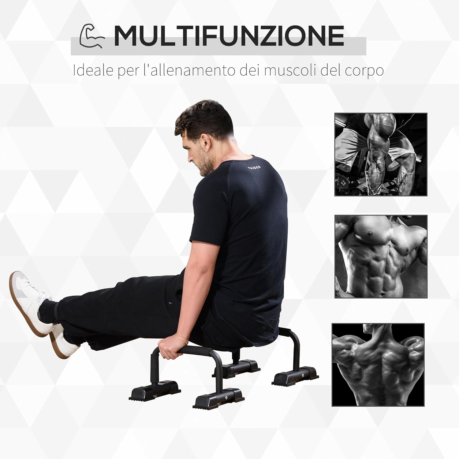 Power Bars – Parallele Professionali in Acciaio (Set da 2)