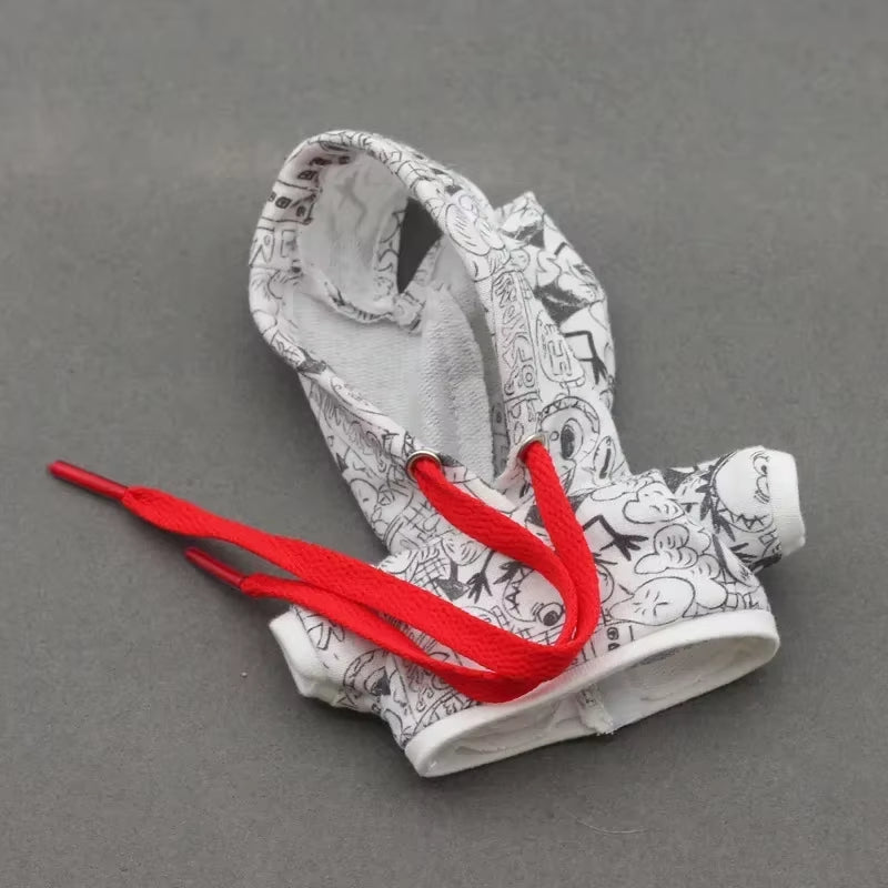 17Cm Labubu Trend Clothes Pendant Sitting Party Graffiti Strap Pants Hat Labubu Retro Clothes