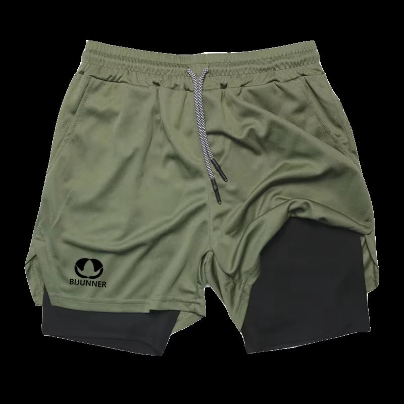 Pantaloncini Running Doppia Struttura – Asciugatura Rapida