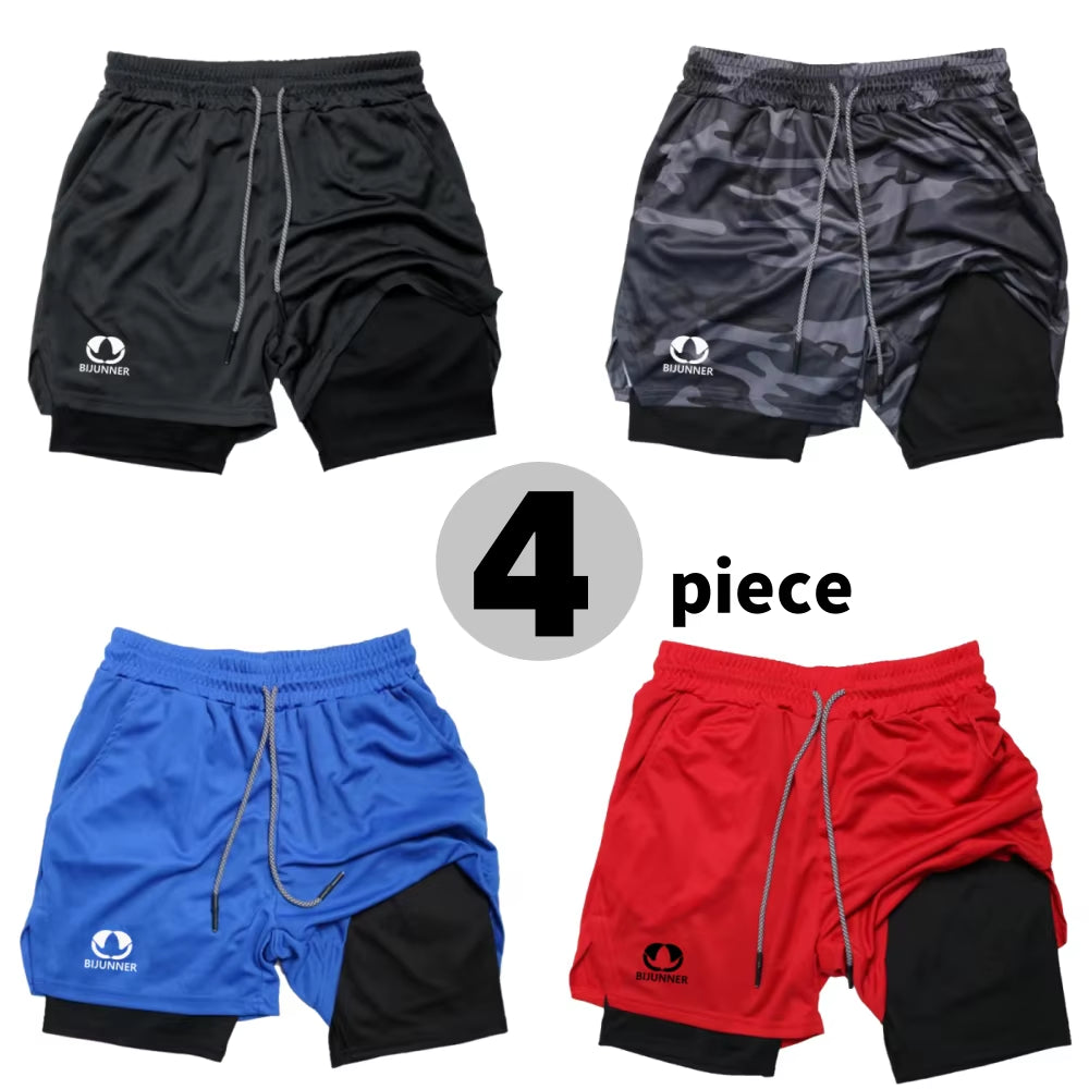 Pantaloncini Running Doppia Struttura – Asciugatura Rapida