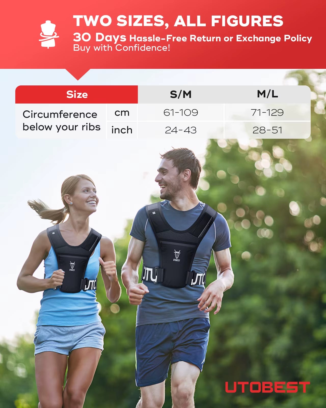 Gilet Running Ultra-Leggero con Luce di Sicurezza Integrata