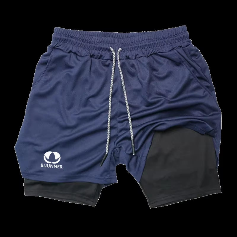 Pantaloncini Running Doppia Struttura – Asciugatura Rapida