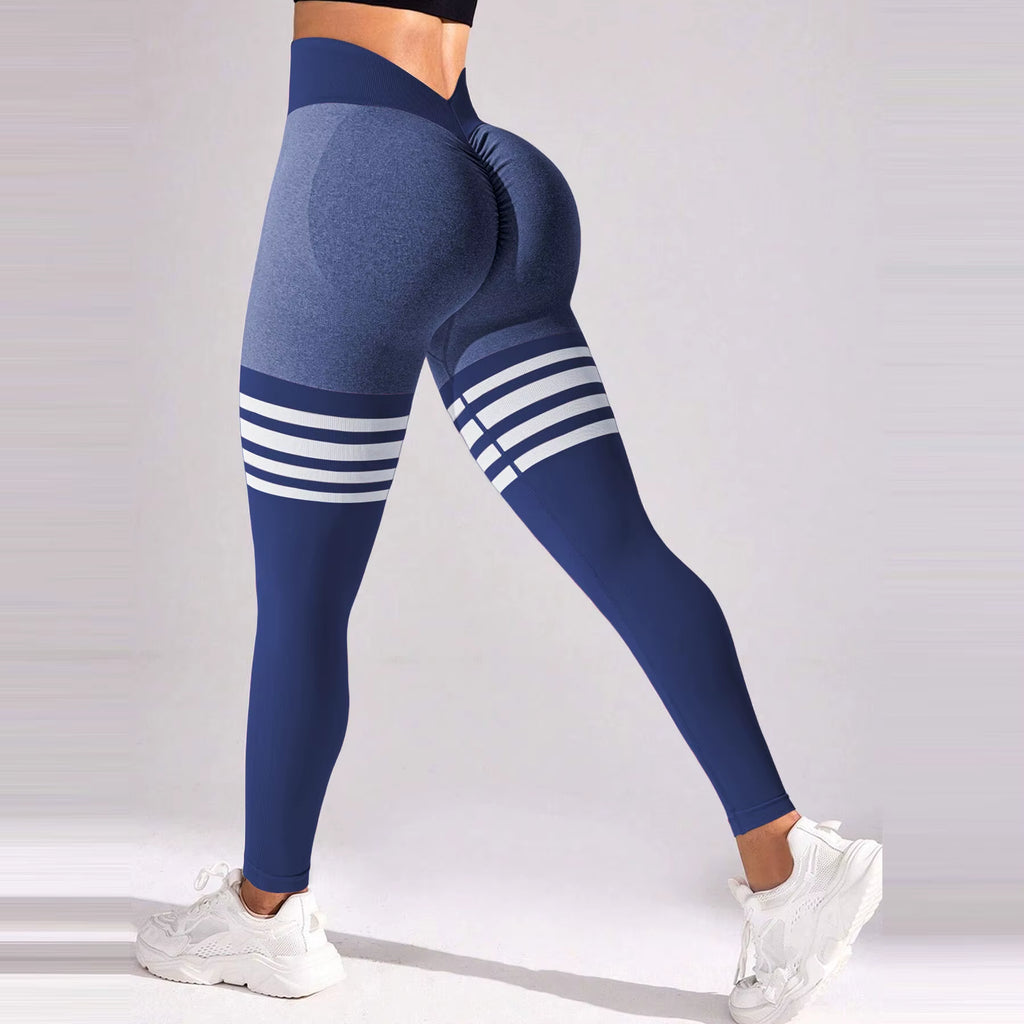 Leggings Fitness Scrunch con Taglio a V – Effetto Modellante